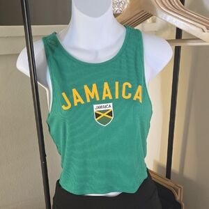 SHEIN Green Jamaica Tank Top